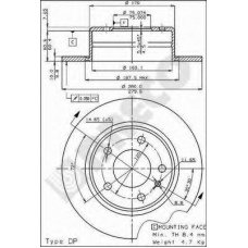 BS 7221 BRECO Тормозной диск