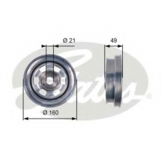TVD1084 GATES Ременный шкив, коленчатый вал