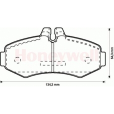 571946S STOP Комплект тормозных колодок, дисковый тормоз