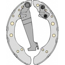 K586599 MGA Комплект тормозов, барабанный тормозной механизм