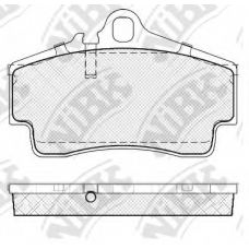 PN0117 NiBK Комплект тормозных колодок, дисковый тормоз