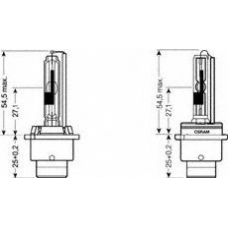 66250CB OSRAM Лампа накаливания, фара дальнего света; лампа нака