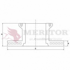 MBR5010 MERITOR Тормозной диск