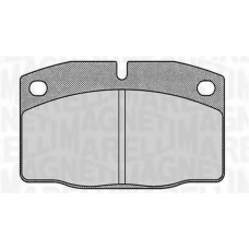 363916060354 MAGNETI MARELLI Комплект тормозных колодок, дисковый тормоз