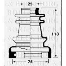 BCB6030 BORG & BECK Пыльник, приводной вал