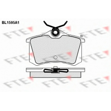 BL1595A1 FTE Комплект тормозных колодок, дисковый тормоз