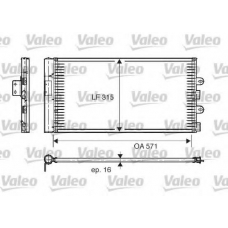 817703 VALEO Конденсатор, кондиционер