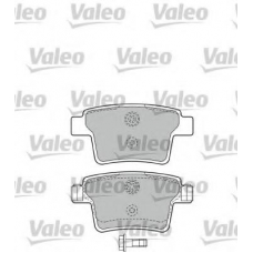 598740 VALEO Комплект тормозных колодок, дисковый тормоз