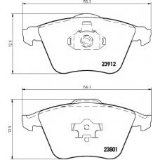 8DB 355 012-271 HELLA PAGID Комплект тормозных колодок, дисковый тормоз