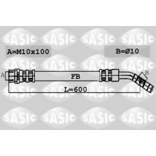 6606093 SASIC Тормозной шланг