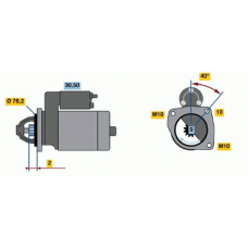 0 001 108 167 BOSCH Стартер