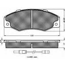 10185 BSF Комплект тормозных колодок, дисковый тормоз