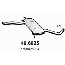 40.6025 ASSO Средний глушитель выхлопных газов