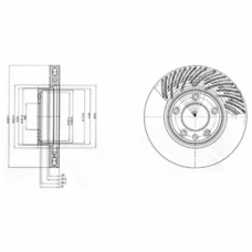 BG9949 DELPHI Тормозной диск