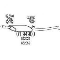 01.94900 MTS Глушитель выхлопных газов конечный