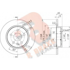 78RBD21560 R BRAKE Тормозной диск