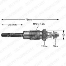 HDS267 DELPHI Свеча накаливания