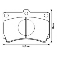 572143B BENDIX Комплект тормозных колодок, дисковый тормоз