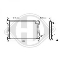 8406003 DIEDERICHS Радиатор, охлаждение двигателя
