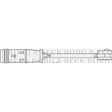 BWL3000 BORG & BECK Сигнализатор, износ тормозных колодок