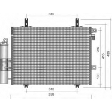 350203338000 MAGNETI MARELLI Конденсатор, кондиционер