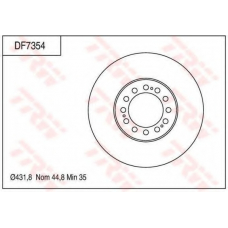 DF7354 TRW Тормозной диск