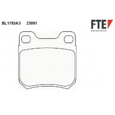 BL1785A3 FTE Комплект тормозных колодок, дисковый тормоз