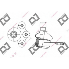 DB1093 DJ PARTS Несущий / направляющий шарнир