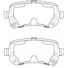 FD7407A NECTO Комплект тормозных колодок, дисковый тормоз