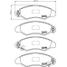 MDB2003 MINTEX Комплект тормозных колодок, дисковый тормоз