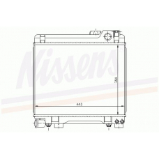 60664 NISSENS Радиатор, охлаждение двигателя