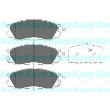 KBP-4531 KAVO PARTS Комплект тормозных колодок, дисковый тормоз