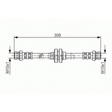 1 987 481 185 BOSCH Тормозной шланг