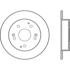 BDR2342.10 OPEN PARTS Тормозной диск