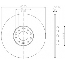 8DD 355 109-831 HELLA PAGID Тормозной диск