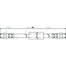 HOS3625 APEC Тормозной шланг