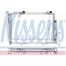 62749A NISSENS Радиатор, охлаждение двигателя