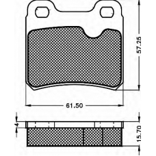 10486 BSF Комплект тормозных колодок, дисковый тормоз