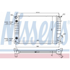 62054 NISSENS Радиатор, охлаждение двигателя