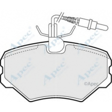PAD872 APEC Комплект тормозных колодок, дисковый тормоз