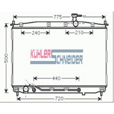 5700561 KUHLER SCHNEIDER Радиатор, охлаждение двигател