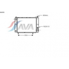 DA2003 AVA Радиатор, охлаждение двигателя