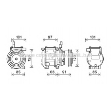 KAAK145 AVA Компрессор, кондиционер