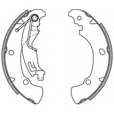 BSA2010.00 OPEN PARTS Комплект тормозных колодок