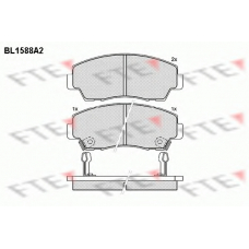 BL1588A2 FTE Комплект тормозных колодок, дисковый тормоз