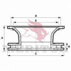 MBR5099 MERITOR Тормозной диск