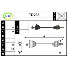 TR238 SERA Приводной вал