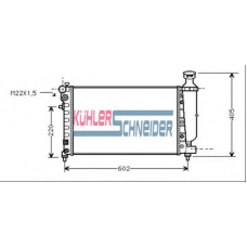 0703701 KUHLER SCHNEIDER Радиатор, охлаждение двигател