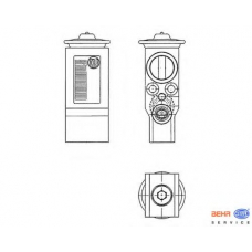 8UW 351 234-231 HELLA Расширительный клапан, кондиционер