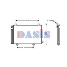 212040N AKS DASIS Конденсатор, кондиционер